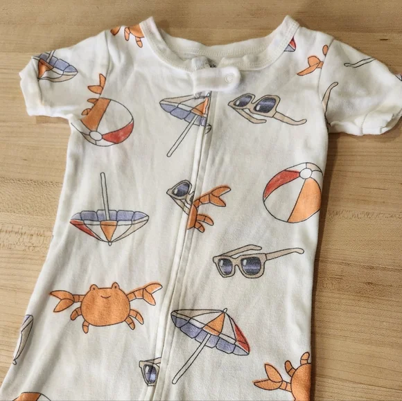 2T Shorties 1 Piece Beach Pajamas - Picture 6 of 8